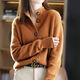 Xiu Shiyan's fashionable and fashionable sweater autumn and winter Korean women's clothing 2025 new temperament and age-reducing stand collar top loosely wear 9926 white skin S recommended 80-95Jin [Jin equals 0.5 kg]