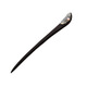 Su Shiliu 2025 new ebony wood Xiu jade hairpin daily Hanfu hair accessories cheongsam accessories hairpin simple wooden hairpin ebony-simple Xiuyu pearl hairpin
