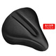 BIKEBROS bicycle seat cover widened and thickened silicone sponge super soft mountain bike dynamic bicycle seat cover hollow breathable enlarged black + rain cover
