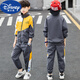 Disney Children's Clothing Boys' Spring and Autumn Sports Suit 2024 New Boys' Medium and Large Children's Two-piece Set Children's Korean Style Fashionable Green (It is recommended to buy half a size larger 150cm