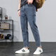
Jeans men's spring and summer new fashion trend pants men's loose and versatile slim fit stretch straight pinch pants 9901 blue and gray 31