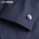 Labeouf Wool Jacket Masculino Líder Secretario Secretario de la solapa para hombres Spring and Autumn Business Traje para hombres Papá para hombres Chaqueta de hombres azul marino [Glutinoso Glutinoso Fino Seda + Mulberry] M /48/170