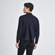Goldlion contains wool, autumn and winter knitted cardigan jacket, men's lapel solid color cardigan zipper sweater, navy blue-95 2XL 185/100A recommended 165-180Jin Jin equals 0.5 kg