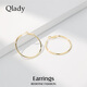Qlady Rose Same Style Earrings Feminine High-end Large Earrings 2025 New Light Luxury Silver Needle Earrings Birthday Gift