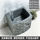 Neolithic Stone Age Stone Mop Pool Home Courtyard Bathroom Art Room Outdoor Garden Marble Mop Pool Balcony Mop Pool Sesame Black One-piece Desktop Control No Faucet Hole