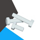 XMSJ polypropylene PP external hexagonal insulating screws M6-M8 acid and alkali-resistant plastic bolts Anti-corrosion plastic screws M8* M8*12200 pieces