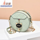 Kangaroo (KANGAROO) this year's popular small bag 2025 trendy summer fashion round women's bag chain bag versatile one-shoulder crossbody bag beige white