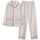 Modard Velvet Pajamas Autumnia y invierno Cárdigan de manga larga Cárdigan informal de invierno delgado se puede usar en el juego de ropa para el hogar simple QKM9195 L
