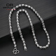 Fat Donglai's same platinum necklace men's pt999 new PT950 men's bag 999 silver men's plain chain is light and luxurious, pt210 leading melon seed chain, about 6mm55cm, weight about