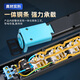 Middle seat PDU socket tabletop pure copper anti-overload protection under the table socket high power gaming cabinet tabletop lightning protection computer desktop with USB plug board eight sockets + anti-overload protection 1 meter 1 square meter pure copper wire core