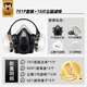 迈盾（MAIDUN） 毒霸防毒面具防甲醛喷漆防尘口罩面罩电焊农药化工粉尘活性炭装修硅胶防护面罩 701P套装【小号】+10片尘霸滤棉