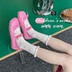 Jimita (Jimita) Girls 'Socken für Sommerdünn Kinder-Mesh-Mittelröhrchen-Socken für sommere ultradünnen atmungsaktiv