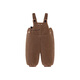 Mini Bara for boys and girls in autumn and winter new cute belly-protecting baby plus velvet overalls pants