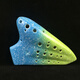 
Shanbei is suitable for three-tube ocarina ag beginner ceramic ocarina alto C tune smoked and burned travel bag lanyard playing level star rain deep sea blue + full set