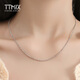 TTMIX platinum necklace women's platinum pt950 necklace platinum plain chain women's platinum plain chain clavicle chain for girlfriend 4.9-5.1g 56+2cm thick 1.1mm