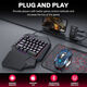 Thunder Wolf Twolf Thunder Wolf T19 Ein-Hand-Spiel Keyboard Mechanische Hände linke Tastatur Mobile Thron essen Hühner grenzüberschreitend T19 Einhand-Tastatur