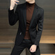 Soul Suit Men's Spring and Autumn Korean Slim Suit Jacket Men's Casual Business Formal Top Trendy Coffee XL - Size is one size smaller [110-120Jin[Jin equals 0.5 kg]]