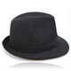 Old man's hat for men 60, 70, 80 years old, spring and autumn hat, suit material, middle-aged jazz hat, autumn and winter casual men's hat, black 58 cm