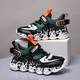 
Children's shoes boys' sneakers summer breathable elementary school student dad shoes middle child trendy casual boy running gray blue double net 34
