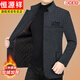 Hengyuanxiang woolen suit jacket men's 2024 autumn and winter stand-up collar woolen jacket business casual tunic top dark gray 2429D cotton high-end woolen thickened 175/L suitable for 115-135Jin Jin equals 0.5 kg