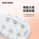 Skecher Fashion Casual Women's Mode bestickte Panda -Schuhe 11977 Weiß/WHT 36