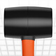 Yi Zhili Small Rubber Hammer Rubber Hammer Rubber Hammer Rubber Hammer Solid Large Installation Hammer Tool Small Hammer Rubber Handle Type 300