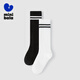 Mini Bala 2 pairs of boys and girls college style calf socks children's summer thin breathable socks