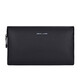 Pier Cardin handbag men's head layer cowhide leather long zipper wallet large capacity hand grab bag birthday gift black