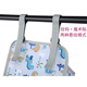 Yusenyi crib hanging bag storage bedside hanging bag bedside storage rack diaper storage bag bb storage bag diaper light gray dinosaur pattern medium one size fits all 42x27x20cm