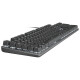 
Logitech mechanical keyboard K845 wired keyboard Full size single light TTC axis Gaming office keyboard DIY keycap K845 blue axis + white transparent keycap