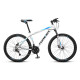 FOREVER (FOREVER) mountain bike aluminum alloy bicycle male and female adult student 21 variable speed disc brake urban road bike off-road bicycle 26 inch steel frame white blue recommended