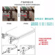 欧泰仕3E棕垫45cm加高折叠床办公室午休午睡孕妇休息加硬天然椰棕单人床 海绵款-咖啡色+高扶手 双折 65*190*45CM