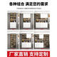 OPPEIN solid wood side cabinet wall integrated cabinet modern simple light luxury living room tea wine cabinet storage cabinet storage cabinet style 15280*40*220 solid wood/Sunfeng