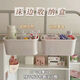 He Niang bedside hanging basket baby bedside diaper storage box bed rail storage bag bed hanging storage hanging bag apricot