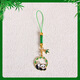 Tazhili Metal Panda Keychain Phone móvil Accesorios Hanging Accesors Lindo pareja Bolsa de escuela colgando pequeños regalos masticando panda de bambú + hojas de bambú 1