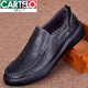 Cardile Crocodile Light Luxury Men's Shoes New Men's Business Casual Leather Shoes Genuine Leather First Layer Cowhide Soft Sole Soft Surface Breathable Work Shoes Atmospheric Black 2021 41