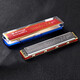 tyma Japanese Suzuki Harmonica 24-hole monophonic polyphonic CFG key beginners students professional playing harmonica 24-hole polyphonic C key - silver + beginner gift bag