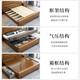 Chinese solid wood bed pure solid wood walnut master bedroom bed 1.8m