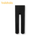 Balabala girls' stockings winter velvet children's pantyhose stretch baby middle and large children solid color simple style black tone 00499 1 pair 9-12 years old 120cm
