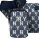 MLB Messenger Belt Bag Yankees Korean Version Presbyopic Backpack Shoulder Bag Women's Coin Purse Dark Blue Denim Presbyopic NY