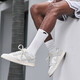 Aspiring (UZIS) professional sports socks men's American basketball socks running sweat-absorbing solid color towel bottom socks [New Star] White long tube triple-pair M