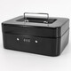 Hasdick portable cashier box with lock, savings box, safe, tool storage box, password black 20*16*9cm