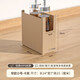 Xitianlong Cabinet Storage Box Kitchen Supplies Organizing Box Seasoning Decoration Storage Basket Desktop Right Angle Storage Storage Box Khaki Narrow Small [Anti-static Imitation Leather Pattern]