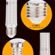 Jie Yintong energy-saving light bulb, ultra-bright LED light bulb, corn lamp energy-saving lamp, household living room lamp, bedroom lamp, white light, warm light, three colors, 16-watt white light, 5 pieces, E27 large screw mouth (ordinary household use)