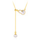 Ji Ge S925 Silver Pearl Necklace Women's White Shell Gourd Pendant Fashion Accessories for Girlfriend Chinese Valentine's Day Gift