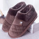 Schatten mit voller Deck-Ferse Baumwollschuhe für die dickte Sohle großer Größe von Frauen in den Innenhäusern warm warm warmes nicht rutschfeste Baumwollschuhe für Winter 9923 Blau-Grau 280 Schuhgröße 42-43 Empfohlen 40-41 Fuß
