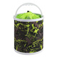 
ZOCI Bucket Retractable Outdoor Multifunctional Fishing Bucket Portable Rope Punch Bucket Oxford Cloth Thickened Car Washing Fish Bucket 14*14cm Undefense Jumping Net Without Cordless