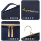 Fuxin Cosmetic Bag Women's Portable Large Capacity Cute Waterproof Travel Toiletries Cosmetic Storage Bag Box Navy