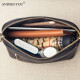 
ANDSEEYOU brand single-shoulder shell bag women crossbody soft leather small bag new trendy and fashionable versatile leather broadband shoulder bag women black