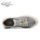 Sachi men's shoes autumn and winter new sneakers men's business casual shoes retro trendy fashion canvas shoes for men gray 42 (260mm) leather shoe size
